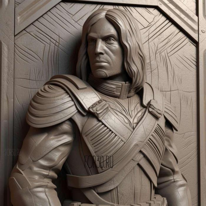 Winter Soldier 1 stl model for CNC